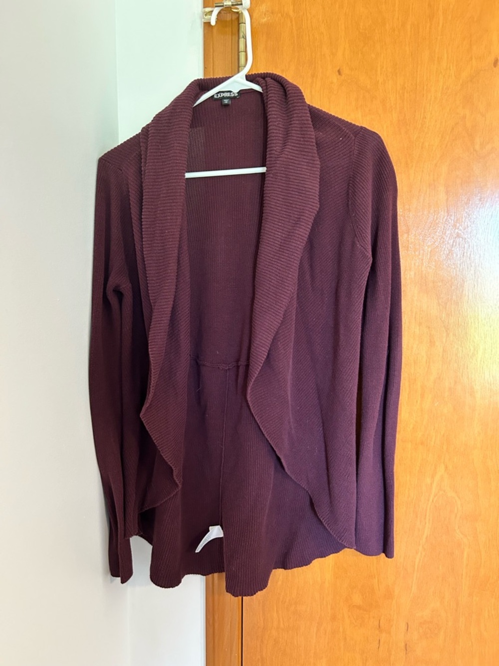 VGUC express deep plum cardigan sweater